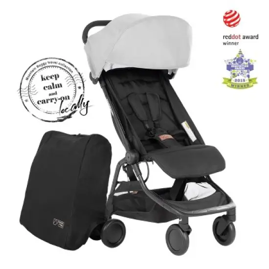 Mountain Buggy Nano V3 Travel Stroller in Silver image {4}