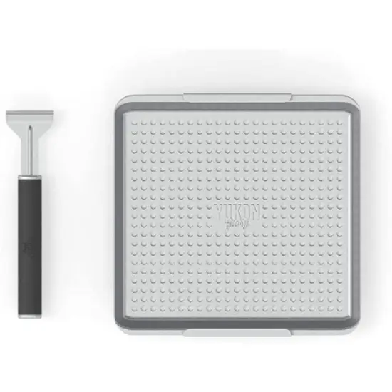 Yukon Glory Wide Grill Basket Set With Clip-On Handle, Perfect For Grilling Fish, Veggies and Meats image {2}