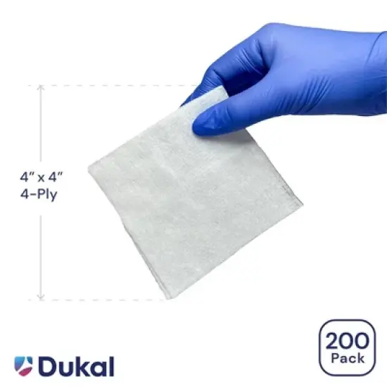 Dukal Sterile Non-Woven Sponge 4-Ply 2" x 2", 50 Ct image {2}