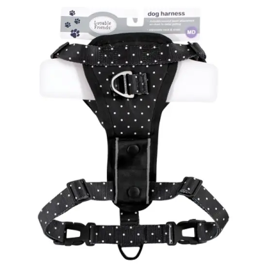Luvable Friends Dog Pet Harness, Polka Dot image {1}