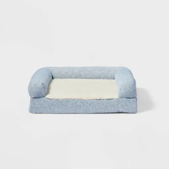 Sofa Bolster Dog Bed - Light Blue - Boots & Barkley&trade; image {3}
