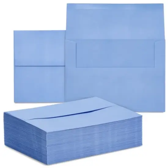Juvale 96 Pack Light Blue 5x7 Envelopes for Invitations, A7 Size for Mailing Greeting Cards, Wedding, Bridal Shower image {6}