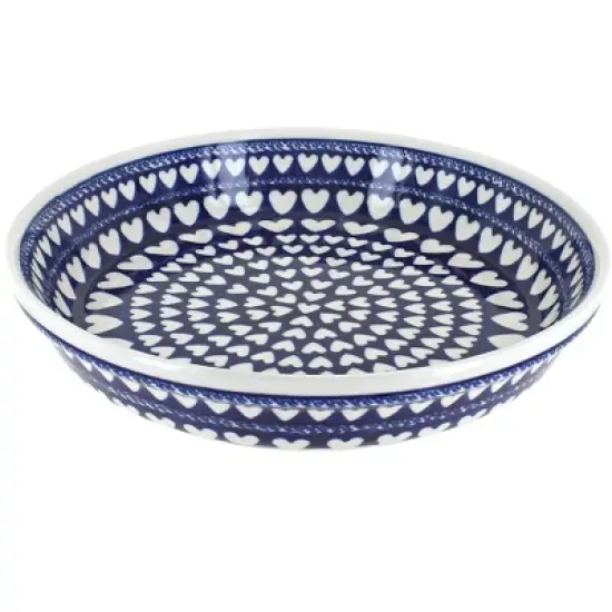 Blue Rose Polish Pottery 879 Zaklady Pie Plate image {19}