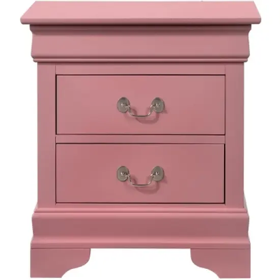 Passion Furniture Louis Philippe 2-Drawer Nightstand (24 in. H X 22 in. W X 16 in. D) image {16}
