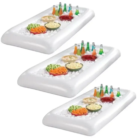 Sorbus White Inflatable Serving Bar With Drain Plug 3 pack image {5}