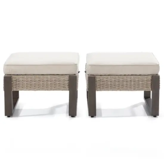 UPTIOT Outdoor Ottoman with Cushion image {8}