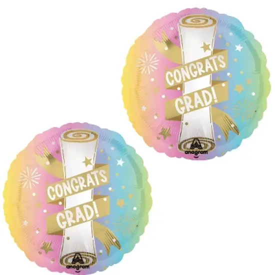 LoonBalloon Graduation Pastel Party Balloon (2 pcs) Set with 4 latex image {1}