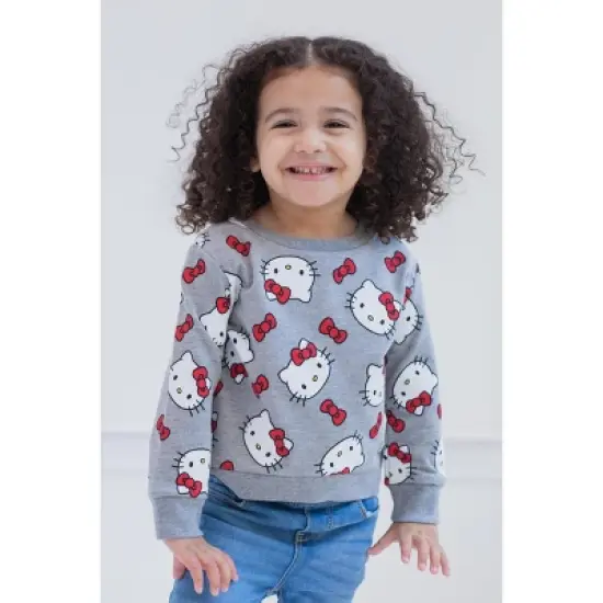 Hello Kitty Girls French Terry Sweatshirt Little Kid to Big Kid image {1}