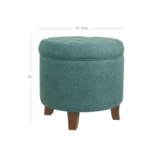 Boho Tufted Storage Ottoman - HomePop image {1}