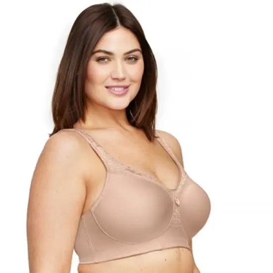 Glamorise Womens MagicLift Seamless Everyday Wirefree Bra 1007 Caf&eacute; image {2}