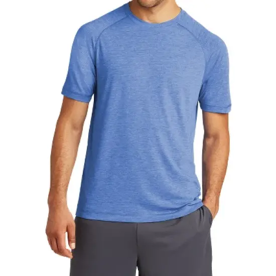 Mafoose Men's PosiCharge Tri-Blend Short Sleeve Wicking Raglan Tee image {3}
