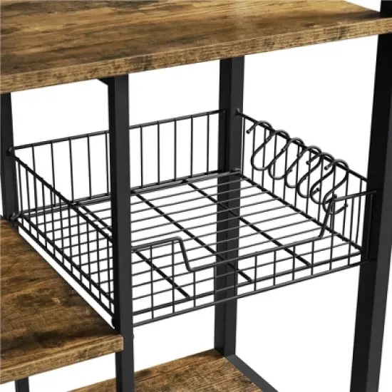 Yaheetech Utility Kitchen Storage Rack with 4 Shelves image {6}