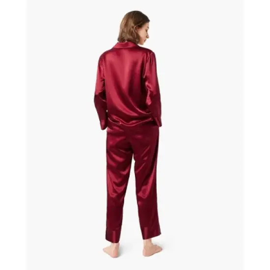 Mommesilk Classic Silk Pajamas Set for Women image {5}