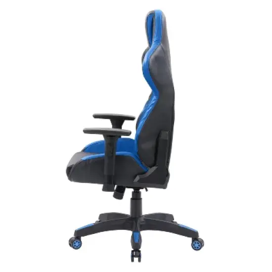 Nightshade Gaming Chair Black and Blue - CorLiving image {5}