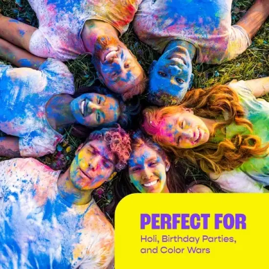 Chameleon Colors Holi Color Powder Party Box, 36-Piece Color Party Kit image {3}