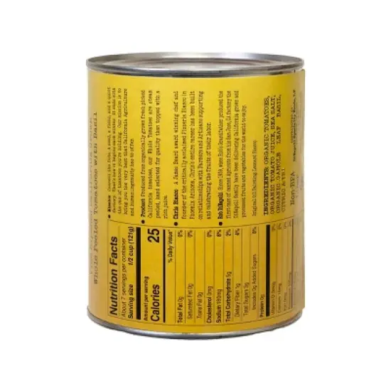 Bianco DiNapoli Organic Whole Peeled Tomatoes with Basil - 28oz image {2}