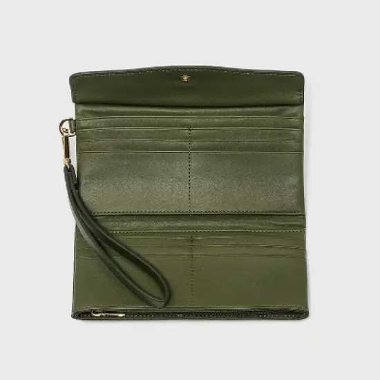 Flap Pouch with Folded Double Interior Wristlet - A New Day&trade; image {1}