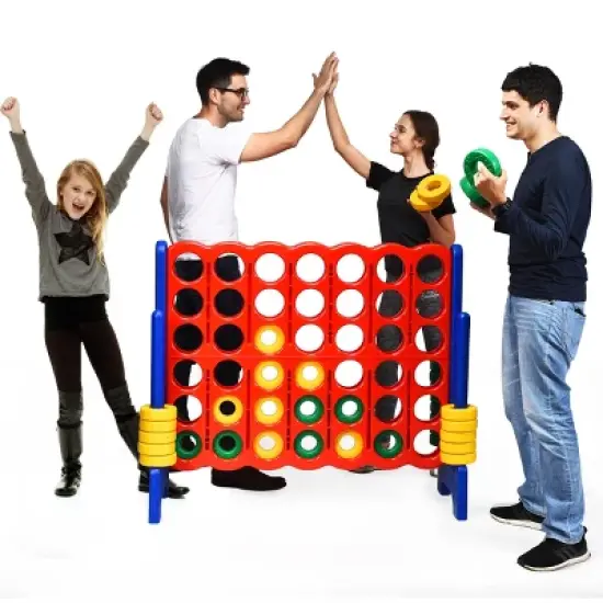 Costway Jumbo 4-to-Score 4 in A Row Giant Game Set Kids Adults Family Fun image {9}