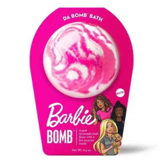 Da Bomb Bath Fizzers Barbie Pink Swirl Bath Bomb - 6.5oz image {7}