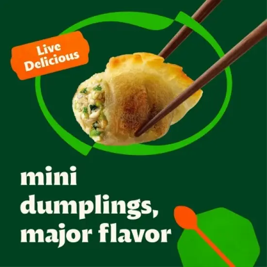 Bibigo Frozen Mini Wontons Chicken and Vegetable Dumplings - 24oz image {3}
