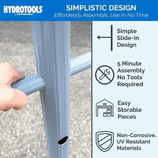 Swimline Outdoor Poolside Valet Towel Rack with Weighted Base - 52" image {6}