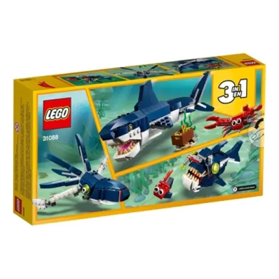 LEGO Creator 3 in 1 Deep Sea Creatures Shark Toy Set 31088 image {2}