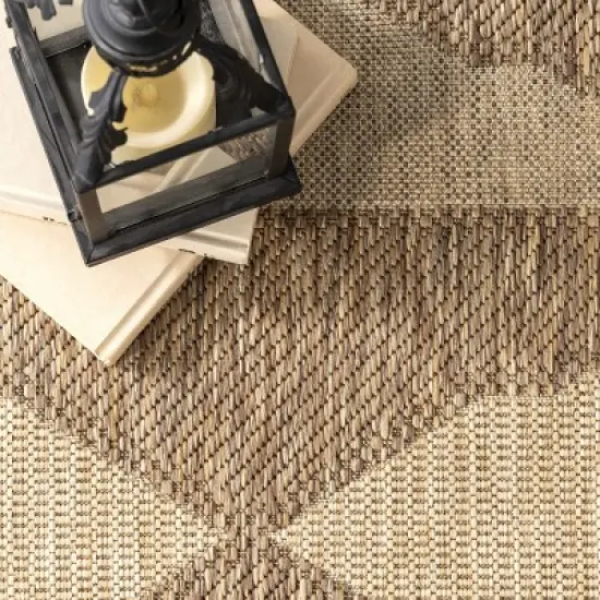 nuLOOM Mickey Geometric Indoor and Outdoor Patio Area Rug image {5}