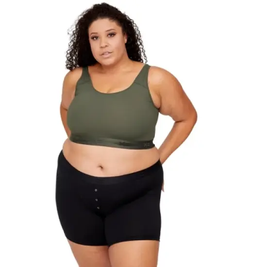 TomboyX Compression Bra, Wireless Full Coverage Medium Support Bra, (XS-6X) image {4}