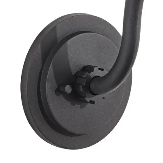 Franklin Iron Works Arnett Rustic Outdoor Wall Light Fixture Black Gooseneck Arm 10 1/2" for Post Exterior Barn Deck House Porch Yard Posts Patio Home image {4}