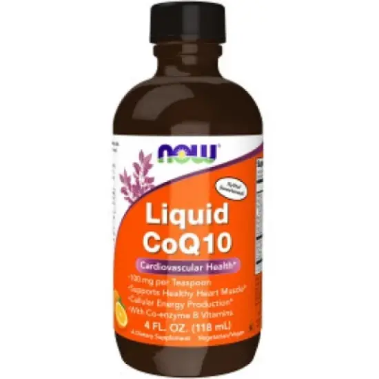 Liquid CoQ 10 Plus Orange Flavored by Now Foods  -  4 oz Liquid image {3}