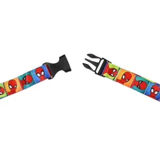 Marvel Spider-Man Many Faces Wrist Strap Lanyard for Keys with 2" Keychain image {3}