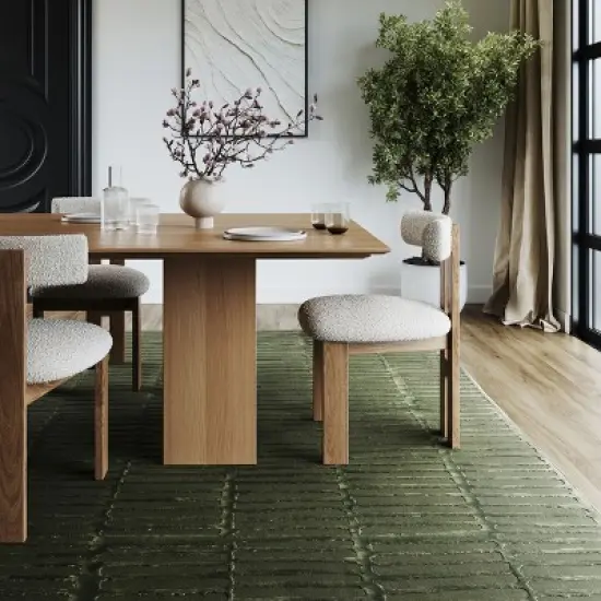 Nuloom Kailani Geometric Pet Friendly Textured Machine Washable Area Rug image {1}