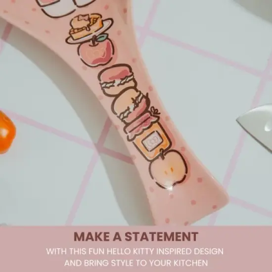 Silver Buffalo Sanrio Hello Kitty Stacked Snacks Ceramic Spoon Rest image {5}
