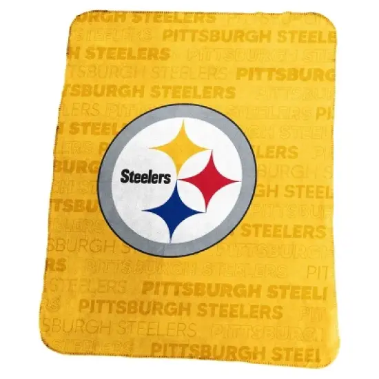 NFL Pittsburgh Steelers Classic Fleece Throw Blanket image {1}