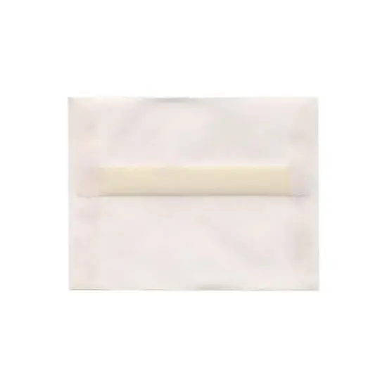 JAM Paper A2 Translucent Vellum Invitation Envelopes 4.375 x 5.75 Clear 50/Pack (53794I) image {1}