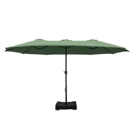Captiva Designs 9'x15' Rectangular Outdoor Market Umbrella with Extra Large Base image {10}