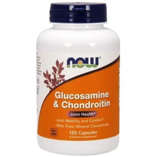 Glucosamine & Chondroitin With Trace Minerals by Now Foods  -  120 Capsule image {2}
