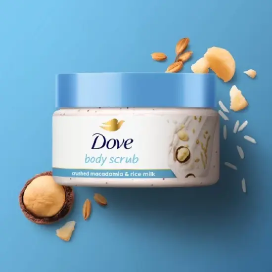 Dove Beauty Mini Body Scrub - Crushed Macadamia & Rice Milk - Trial Size - 3.5oz image {4}
