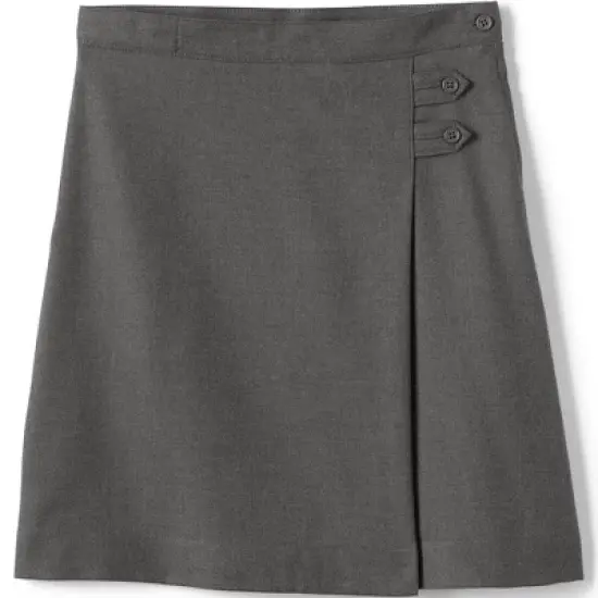 Lands' End School Uniform Girls Solid A-line Skirt Below the Knee image {7}