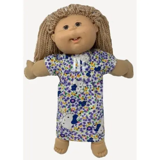 Doll Clothes Superstore Size 5 Matching Girl And Doll Kitty Blue Nightgown image {2}