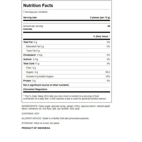 The Ginger People Gin-Gins - Spicy Apple image {1}