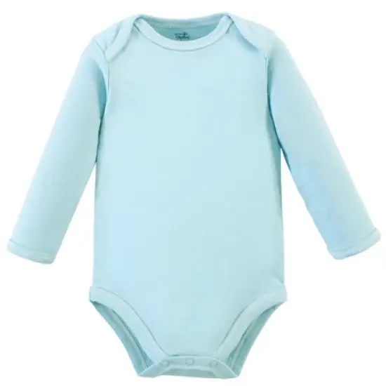 Touched by Nature Baby Girl Organic Cotton Long-Sleeve Bodysuits 5pk, Rosebud image {3}