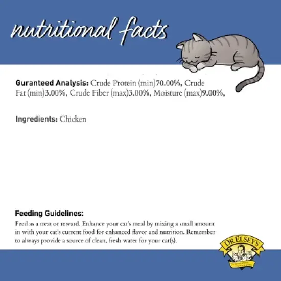 Dr. Elsey's Chicken Flavor Freeze-Dried Cat Treats - 2oz image {3}