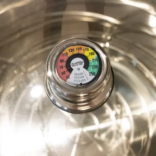 Lehman's 21.5-Quart Water Bath Canner with Pressure Gauge, Durable Stainless Steel Stockpot for Home Canning and Preserving image {2}