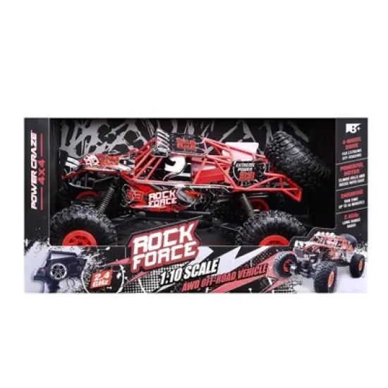 Power Craze Rock Force 4x4 RC Buggy 1:10 Scale - Red image {1}
