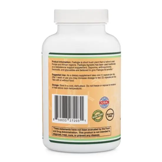 Fadogia Agrestis - 180 x 300 mg capsules by Double Wood Supplements - Supports Testosterone Levels and Athletic Performance image {2}