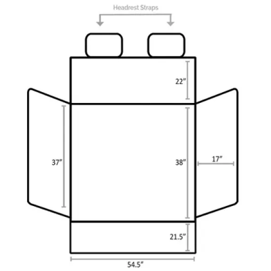Jumbl Large Dog Cargo Liner, Car and SUV Back Seat Cover for Dogs image {5}
