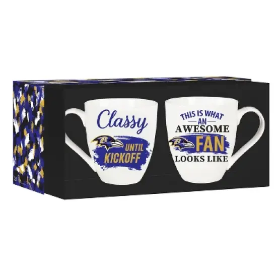 Evergreen Baltimore Ravens, Ceramic Cup O'Java 17oz Gift Set image {3}