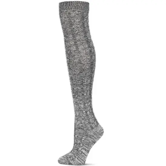Memoi Braid Trails Cotton Blend Over The Knee Socks image {5}