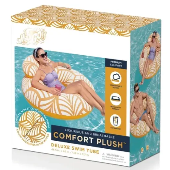 Bestway H2OGO! Comfort Plush Deluxe Swim Inflatable Tube image {1}